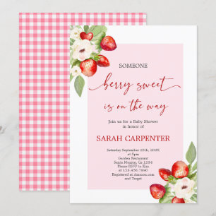 Berry Sweet Baby Shower Inbjudningar
