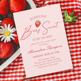 Berry Sweet Baby Shower Inbjudningar