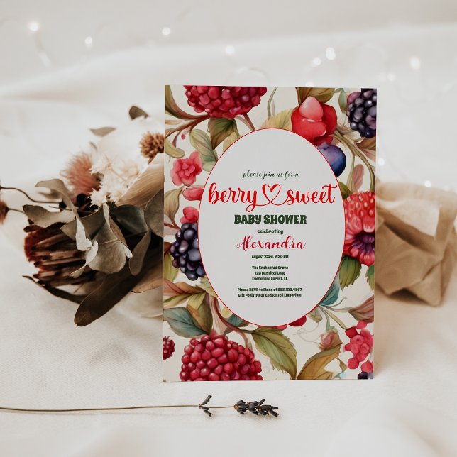 Berry Sweet Baby Shower Inbjudningar (Skapare uppladdad)