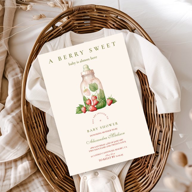 Berry Sweet Baby Shower Inbjudningar (Skapare uppladdad)