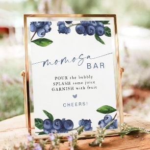 Berry Sweet Baby Shower Momosa Bar skylt