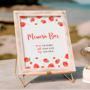 Berry Sweet Baby Shower, Momosa Pub-skylt Poster