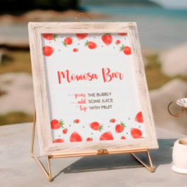 Berry Sweet Baby Shower, Momosa Pub-skylt Poster