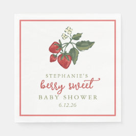 Berry Sweet Baby Shower Napkin Pappersservett