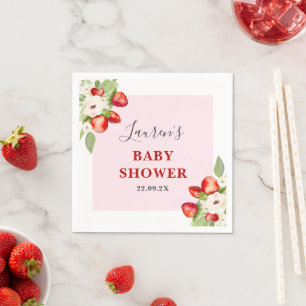 Berry Sweet Baby Shower Napkins Pappersservett