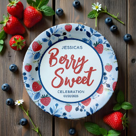 Berry Sweet Baby Shower Papper Plate