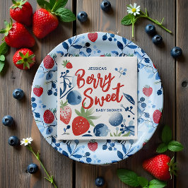Berry Sweet Baby Shower Papper Plate Pappersservett