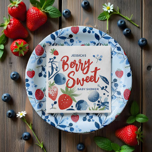 Berry Sweet Baby Shower Papper Plate Pappersservett