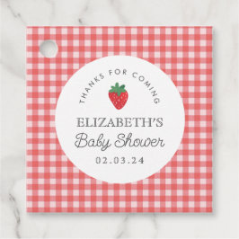 Berry Sweet Baby Shower Picnic Gåvor Etiketter