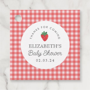 Berry Sweet Baby Shower Picnic Gåvor Etiketter
