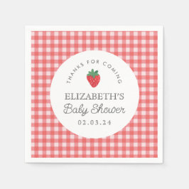 Berry Sweet Baby Shower Picnic Pappersservett