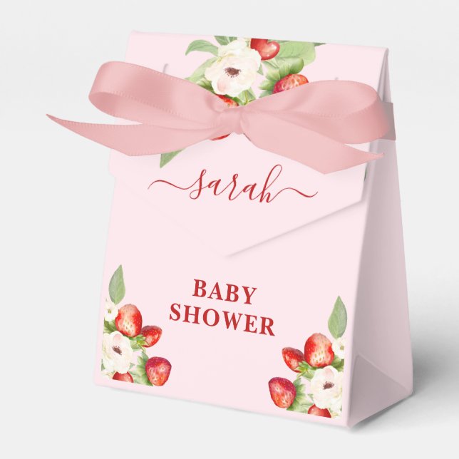 Berry Sweet Baby Shower Presentaskar (Framsidan Sidan)