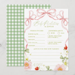 Berry Sweet Baby Shower Rådgivning Predictions Kor Inbjudningar