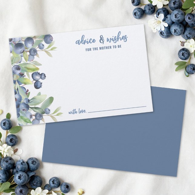 Berry Sweet Baby Shower Rådgivningskort (Berry Sweet Baby Shower Advice Card)