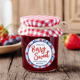 Berry Sweet Baby Shower Runt Klistermärke