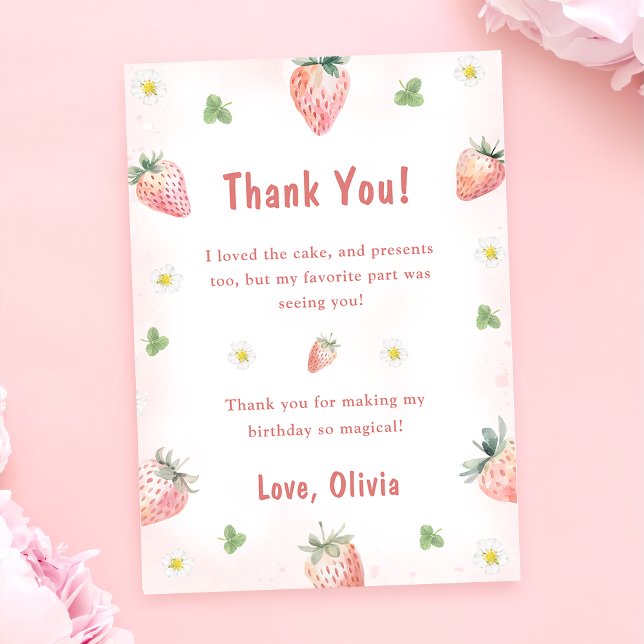 Berry Sweet Baby Shower Strawberry-inbjudan Inbjudningar (Skapare uppladdad)