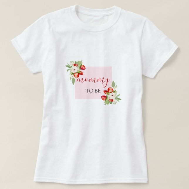Berry Sweet Baby Shower T Shirt (Design framsida)