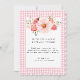 Berry Sweet Baby Shower Tack för kortet