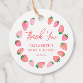 Berry Sweet Baby Shower Tack Gåvor Etiketter