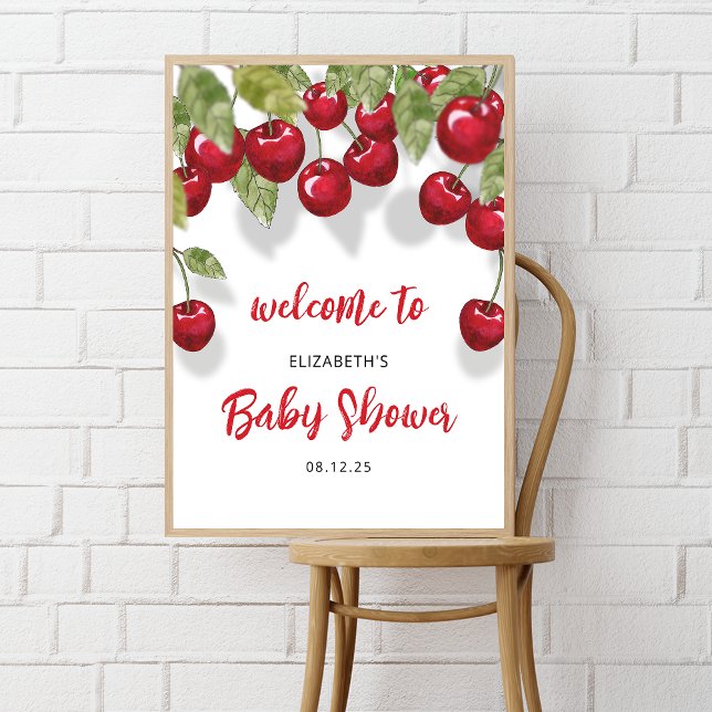 Berry Sweet Baby Shower Välkomstskum Board Poster (Skapare uppladdad)