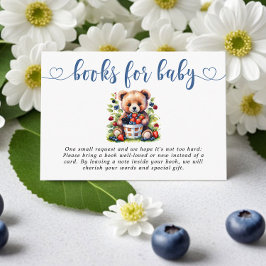 Berry Sweet Baby Shower Vild Berries Bokar Tilläggskort