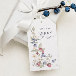 Berry Sweet Baby Shower Vild Berries & Flowers Presentetikett