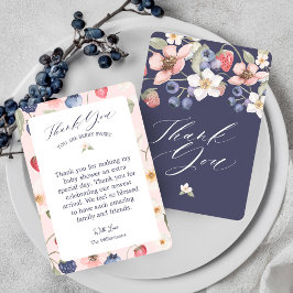 Berry Sweet Baby Shower Vild Berries & Flowers Tack Kort