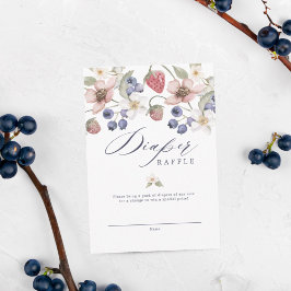 Berry Sweet Baby Shower Vild Berries & Flowers Tilläggskort