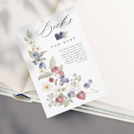 Berry Sweet Baby Shower Vild Berries & Flowers Tilläggskort