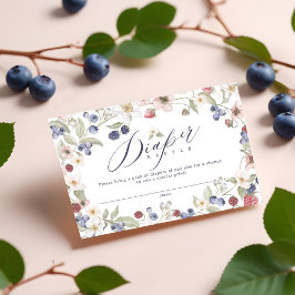 Berry Sweet Baby Shower Vild Berries & Flowers Tilläggskort