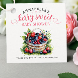 Berry Sweet Baby Shower Vild Berries Gåvor Etiketter
