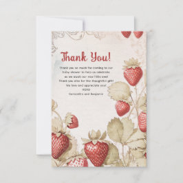 Berry Sweet babydusch Platt tack ditt kort