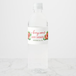 Berry Sweet babydusch Vattenflaska Label Vattenflaskor Etikett