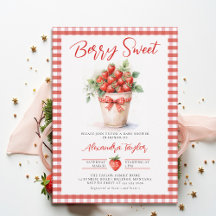 Berry Sweet Berries Art Garden Gingham Bebisbadkar
