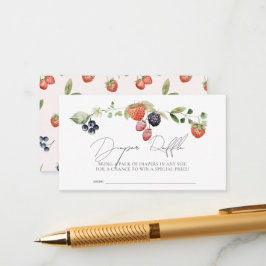 Berry Sweet Berries Baby Diaper Raffle Biljett Tilläggskort