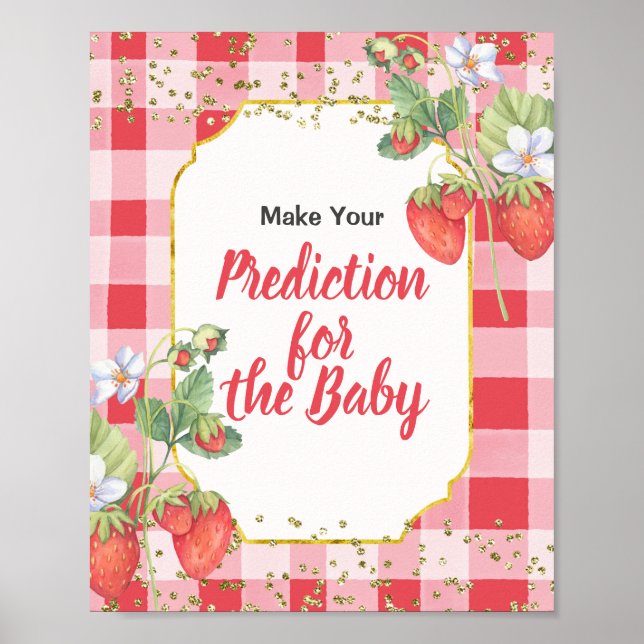 Berry Sweet Berries Predictions for baby Poster (Framsidan)
