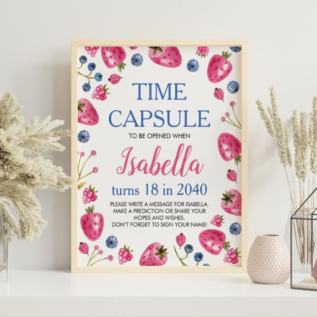 Berry Sweet Birthday Capsule-tecken Poster (Skapare uppladdad)