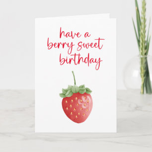 Berry Sweet Birthday Card Kort