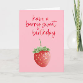 Berry Sweet Birthday Card Kort