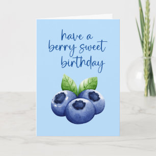 Berry Sweet Birthday Card Kort