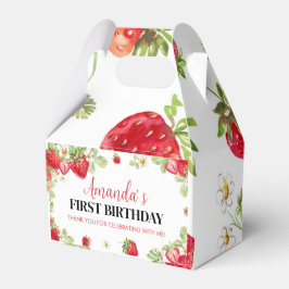 Berry Sweet Birthday Favor Strawberry Theme Presentaskar