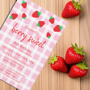 Berry Sweet Birthday Inbjudningar