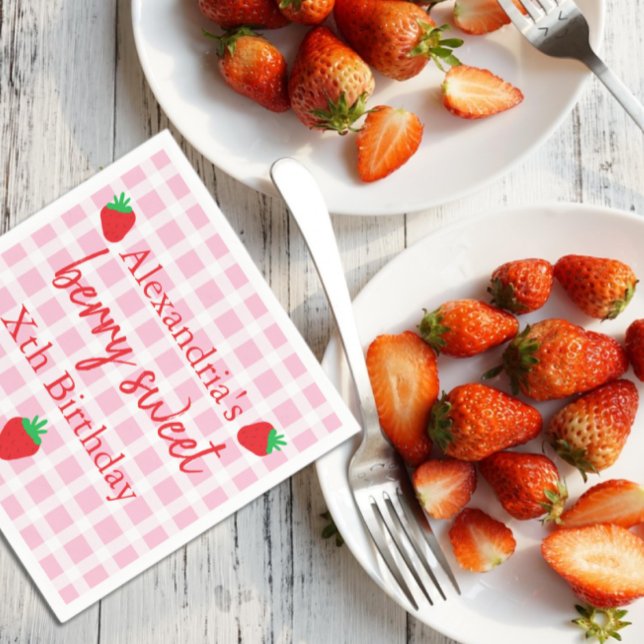 Berry Sweet Birthday Pappersservett (Skapare uppladdad)