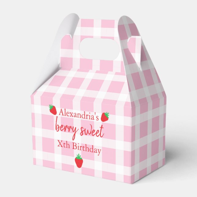 Berry Sweet Birthday Presentaskar (Framsidan Sidan)
