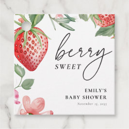 Berry Sweet Blommigt Baby Shower Gåvor Etiketter