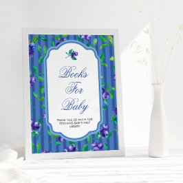 Berry Sweet Bluebär Baby Shower Poster