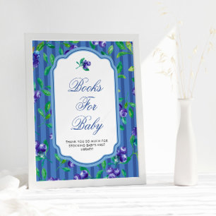 Berry Sweet Bluebär Baby Shower Poster