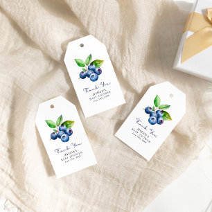 Berry Sweet Bluebär Baby Shower Presentetikett