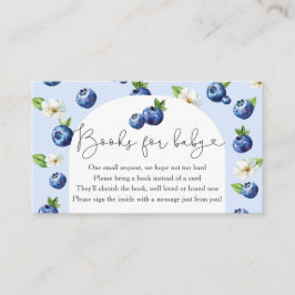 Berry Sweet Blueberry Baby Shower Bokar för Baby Tilläggskort