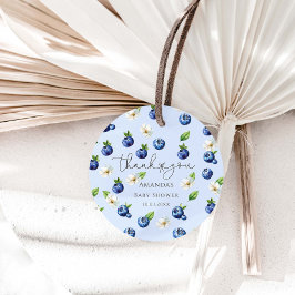 Berry Sweet Blueberry Baby Shower Gåvor Etiketter